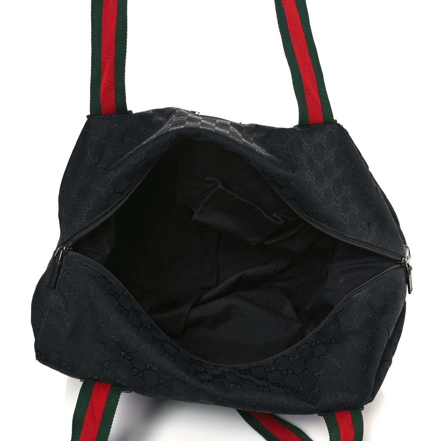 GG Monogram Web Medium Collapsible Carry On Duffle Black