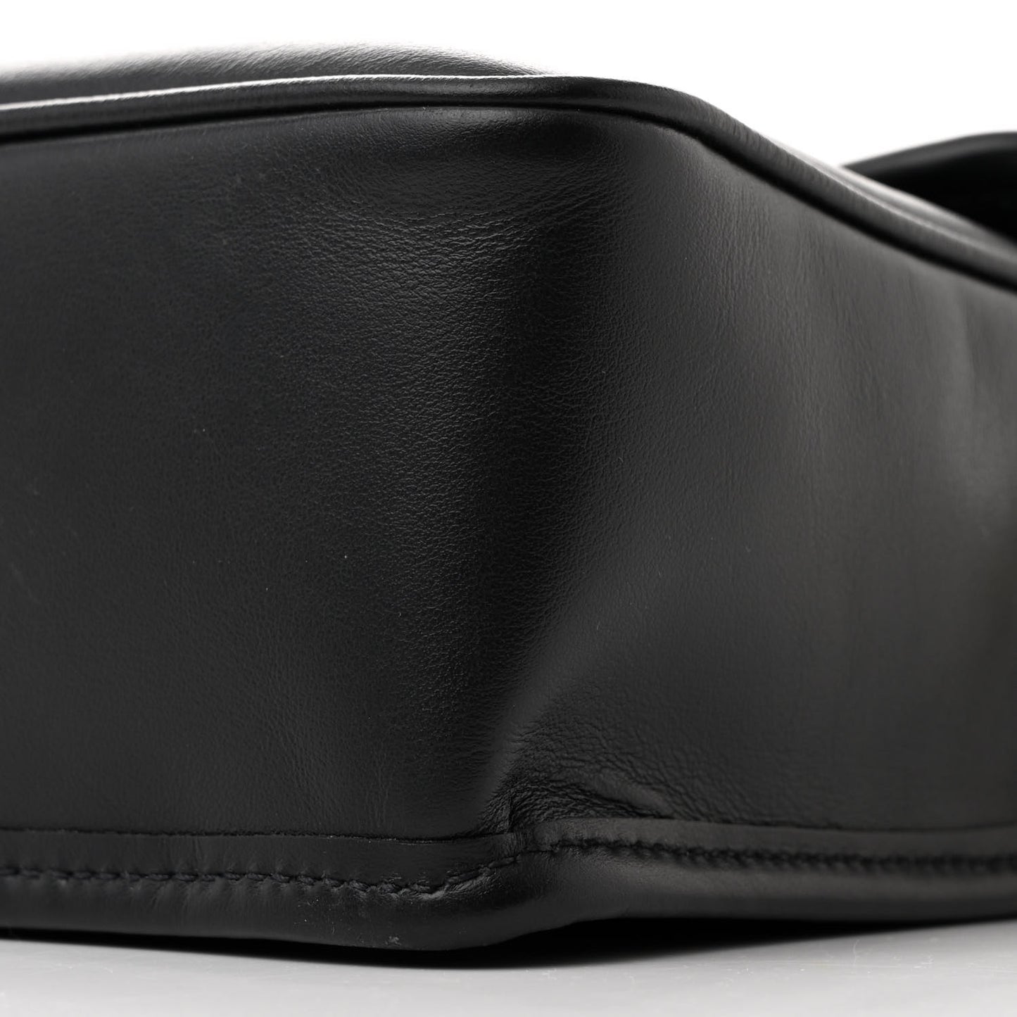 Fine Calf Penny Shoulder Bag Black