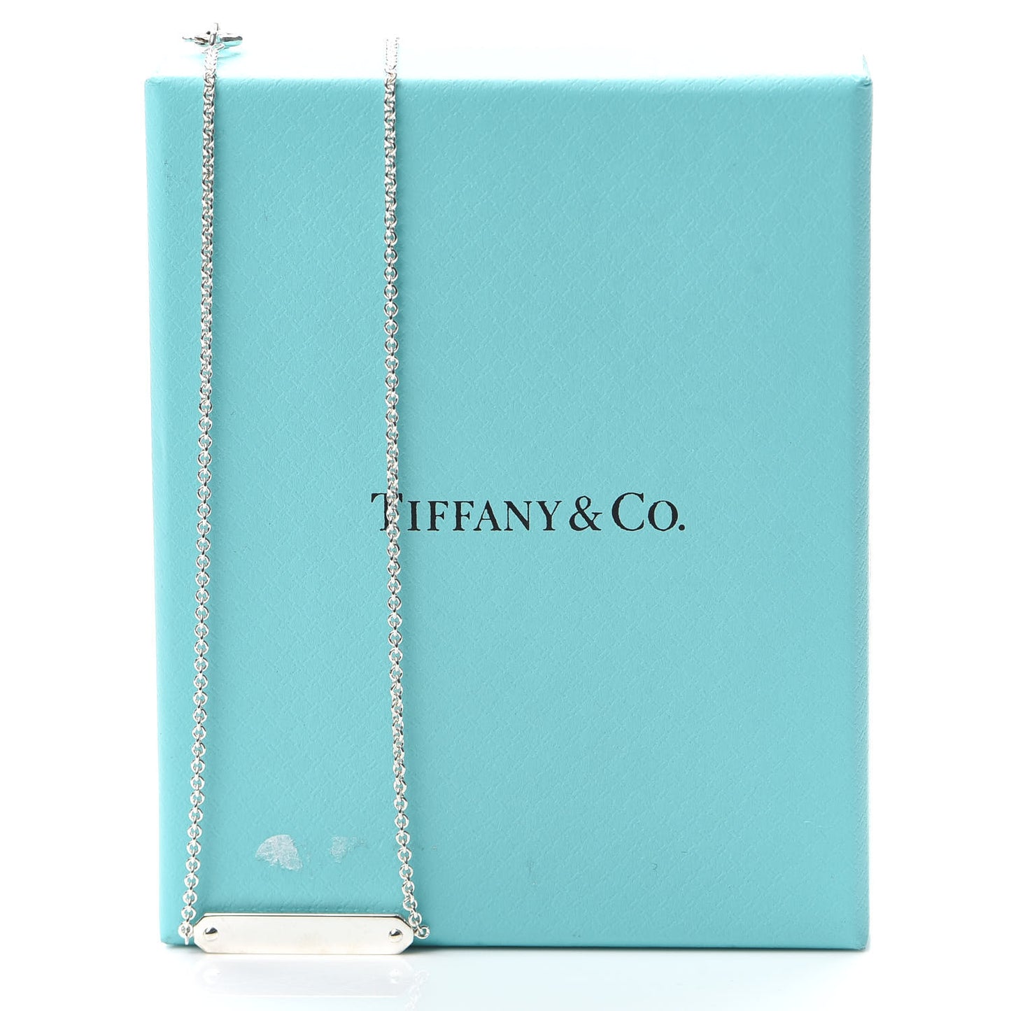 Sterling Silver Tag Chain Necklace