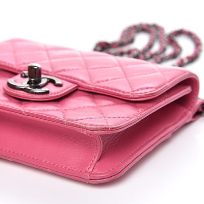 Chanel Lambskin Quilted Mini Crossing Times Flap Pink 9 of 15