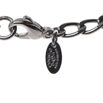 Chanel Ruthenium Enamel Coated CC Necklace Pink 6 of 6
