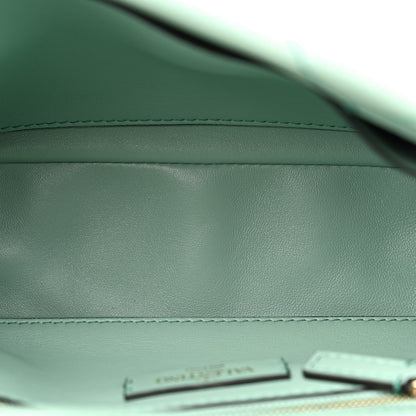 Valentino Garavani Nappa Enamel Monochrome Medium Roman Stud Shoulder Bag Morning Dew 5 of 18