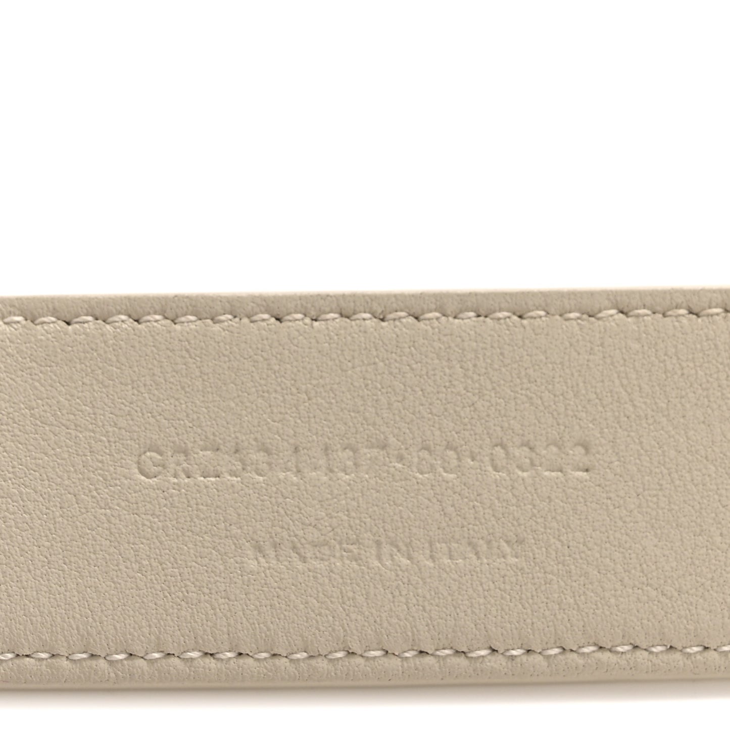 Smooth Calfskin Monogram Square Buckle Belt 80 32 Crema Soft