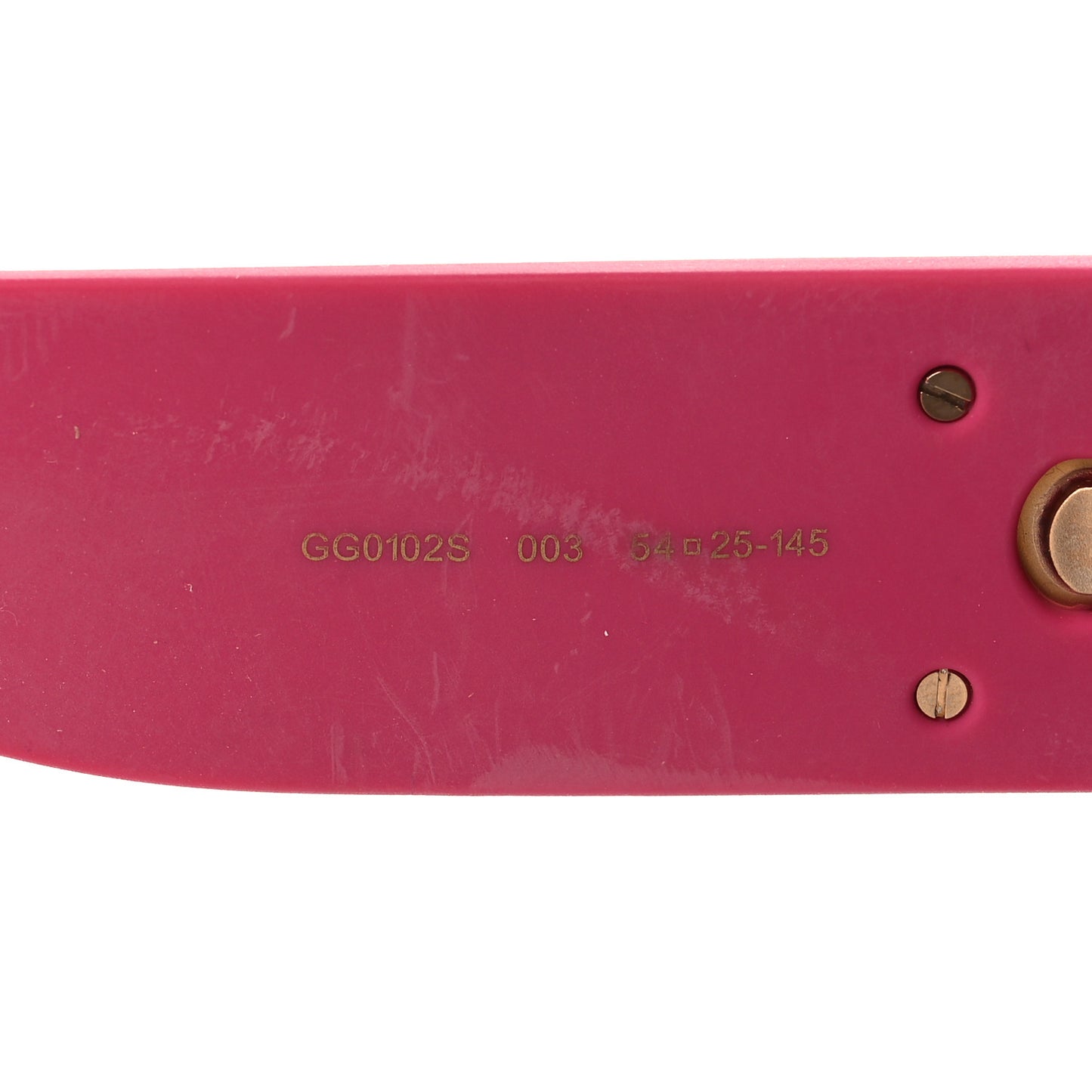 Square Frame GG0102S Sunglasses Glitter Pink Multi
