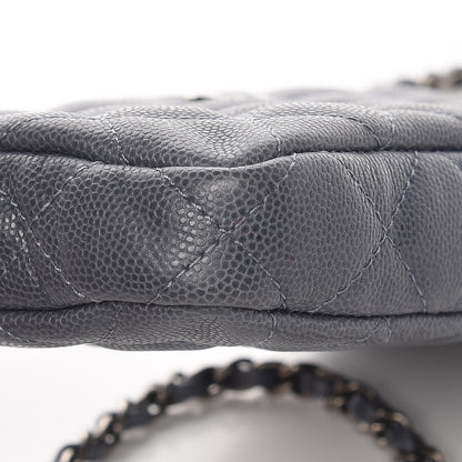 Chanel Caviar Quilted Small Clutch With Chain Grey 4 of 17