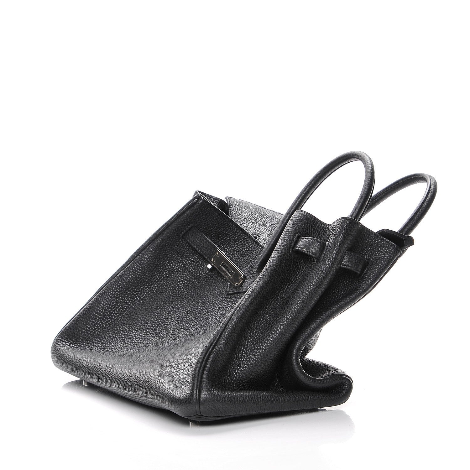 Hermes Taurillon Clemence Birkin 35 Black 10 of 24