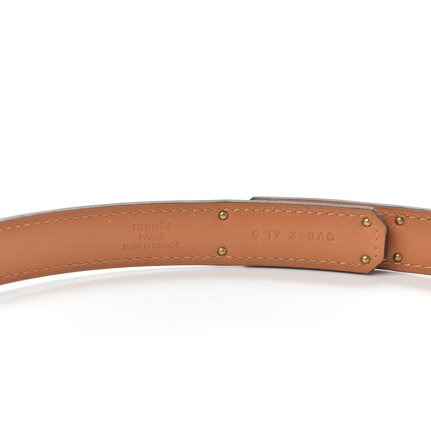 Hermes Epsom Kelly Belt White 3 of 4