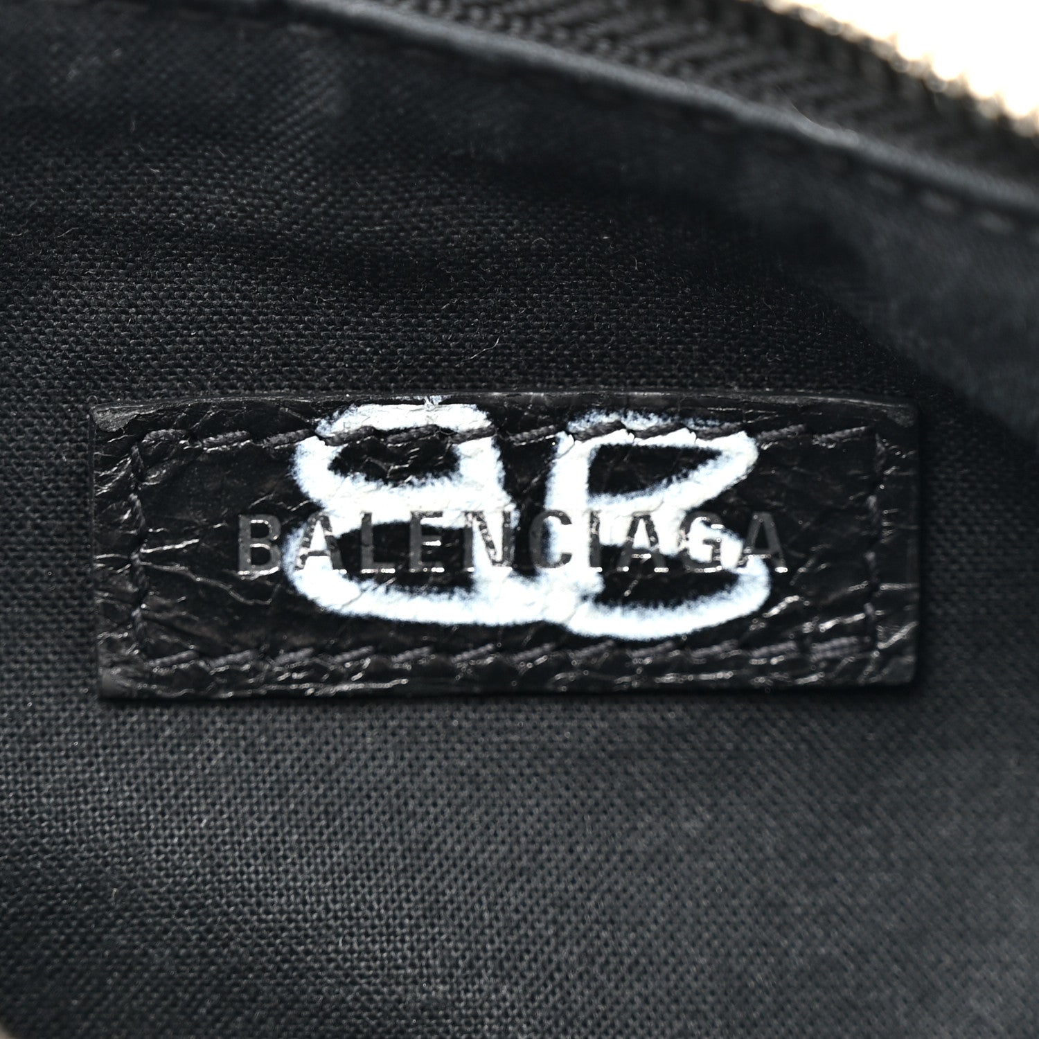 Balenciaga Agneau Arena Graffiti Le Cagole Shoulder Bag XS Black 8 of 11
