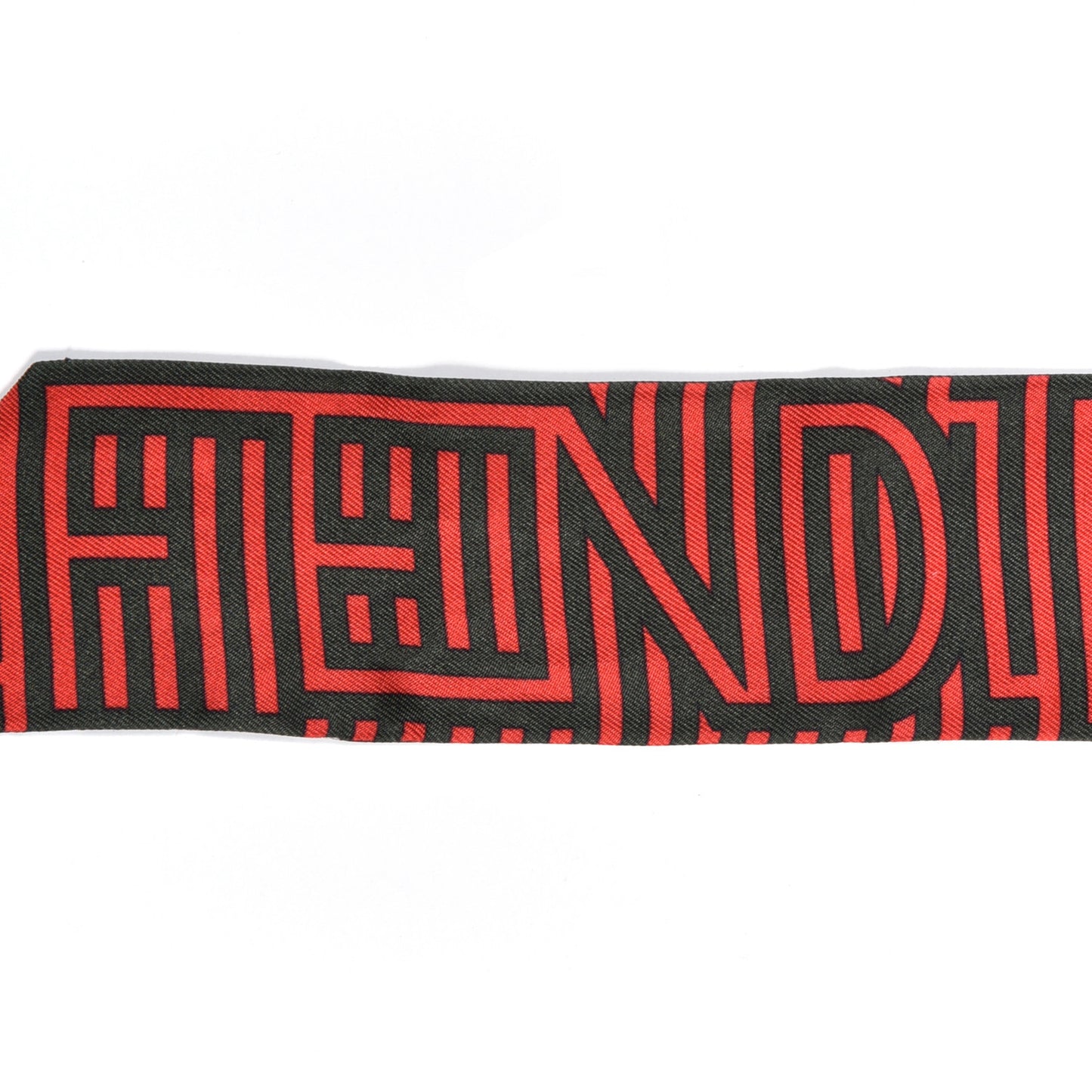 Silk Wrappy Bandeau Black Red