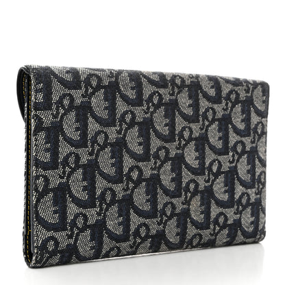 Christian Dior CHRISTIAN DIOR Monogram Saddle Wallet Navy 3 of 7