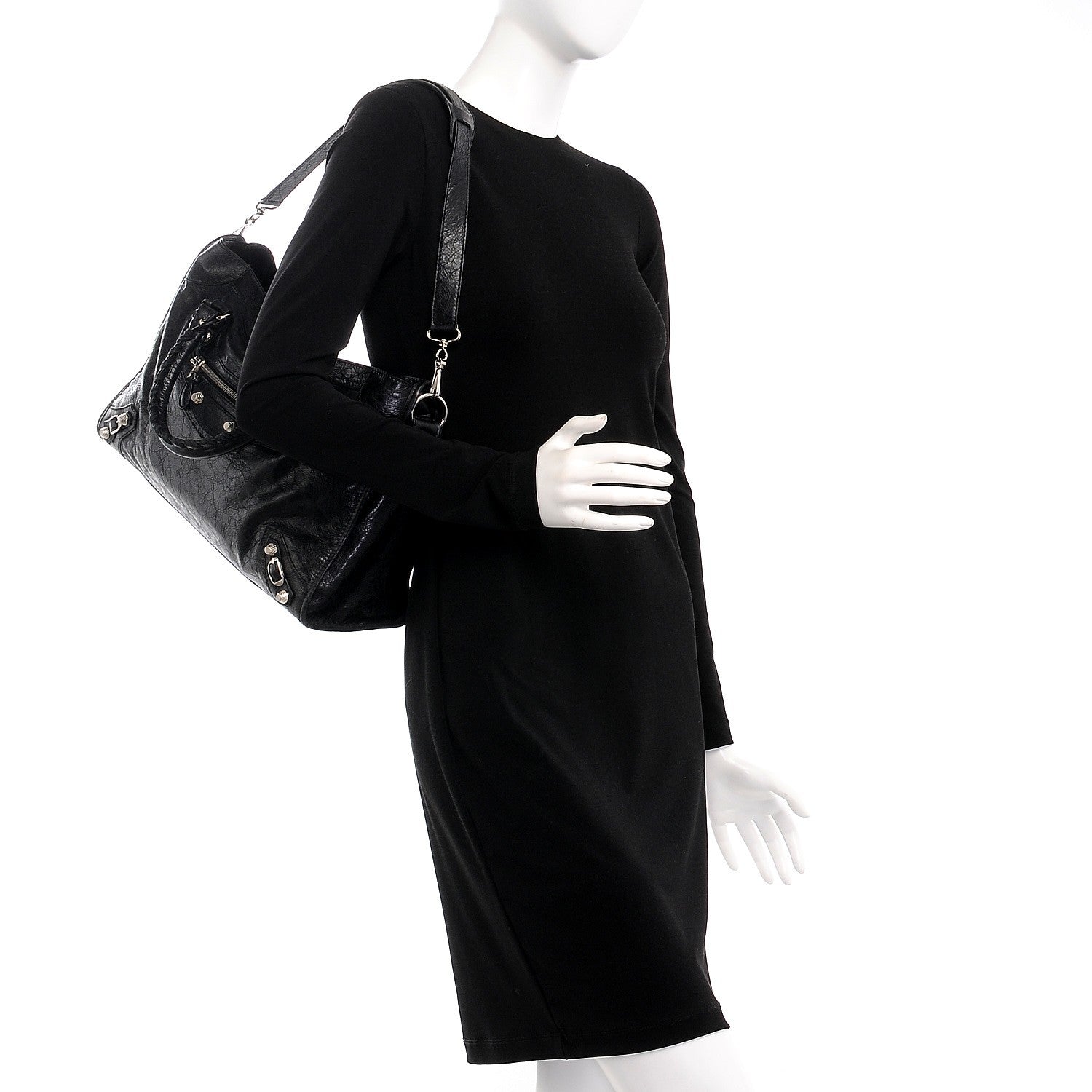Balenciaga Agneau Giant 12 Silver Hardware City Black 2 of 8