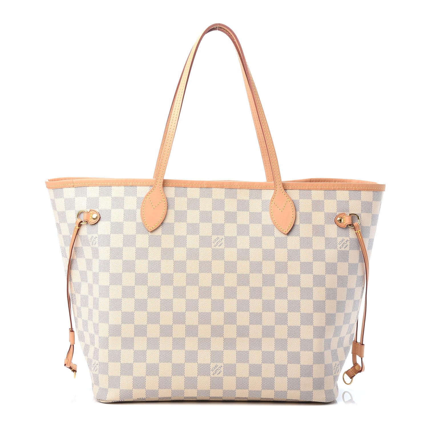 Louis Vuitton Damier Azur Neo Neverfull MM Rose Ballerine 1 of 8