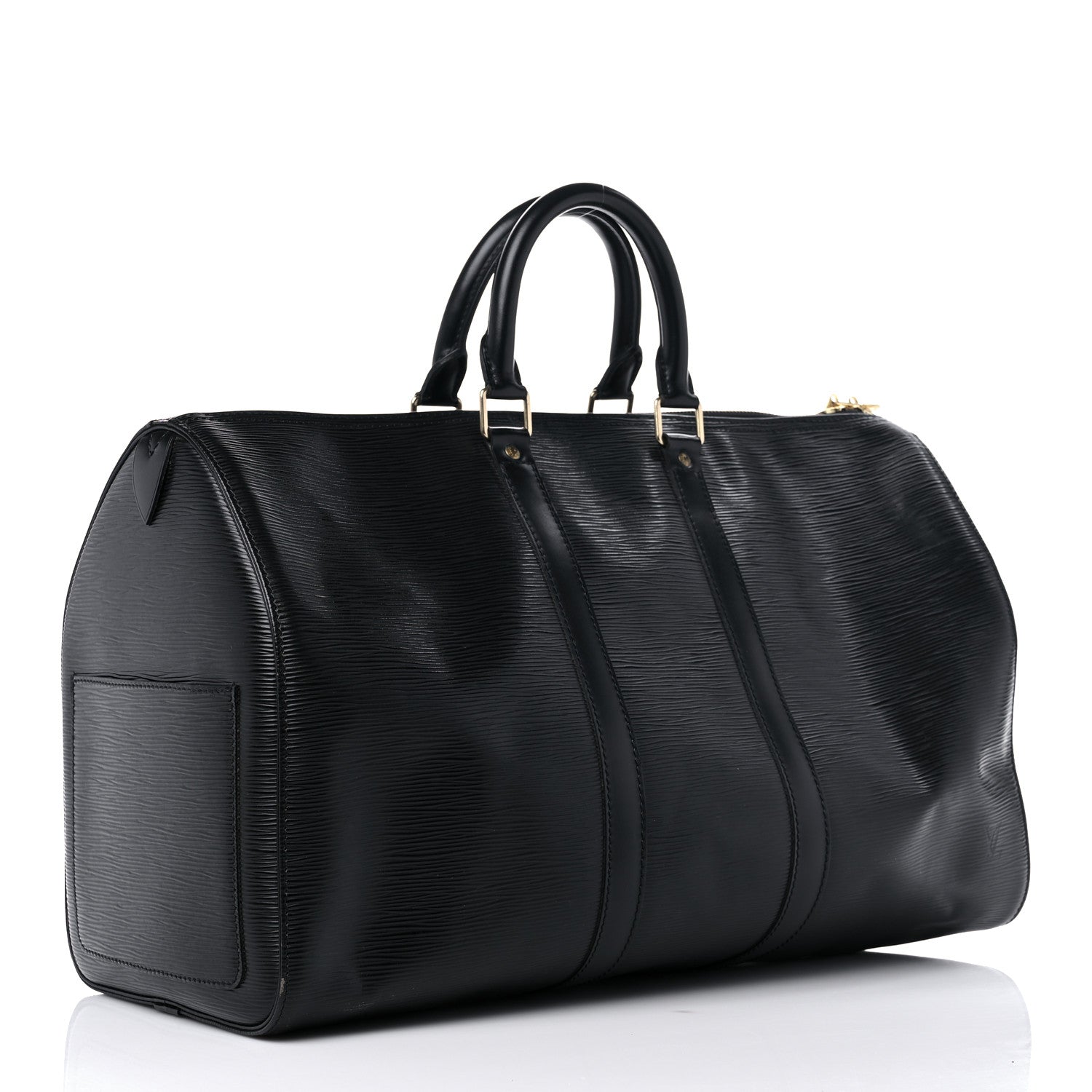 Louis Vuitton Epi Keepall 45 Black 3 of 15