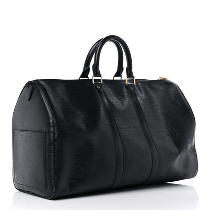 Louis Vuitton Epi Keepall 45 Black 3 of 15