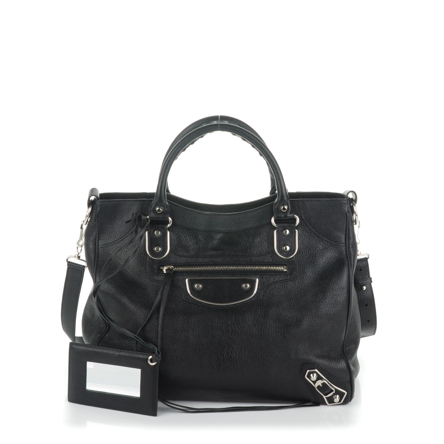 Balenciaga Chevre Metallic Edge Silver Velo Black 1 of 7