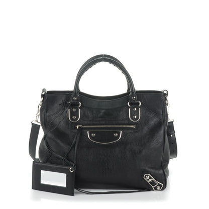 Balenciaga Chevre Metallic Edge Silver Velo Black 1 of 7