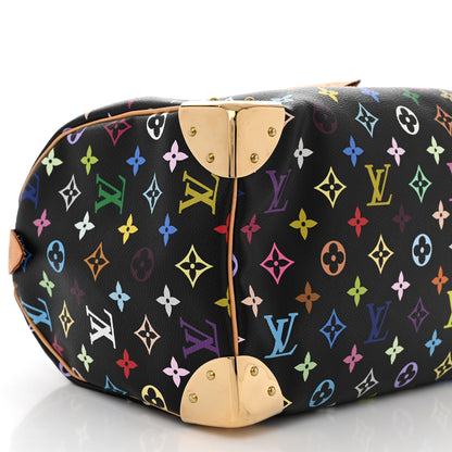 Louis Vuitton Monogram Multicolor Speedy 30 Black 8 of 9