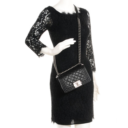 Chanel Caviar Quilted Small Boy Flap Black 2 of 8