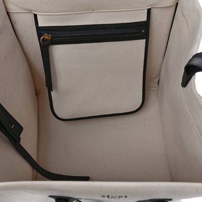 Celine Cotton Canvas Medium Phantom Luggage White 5 of 12