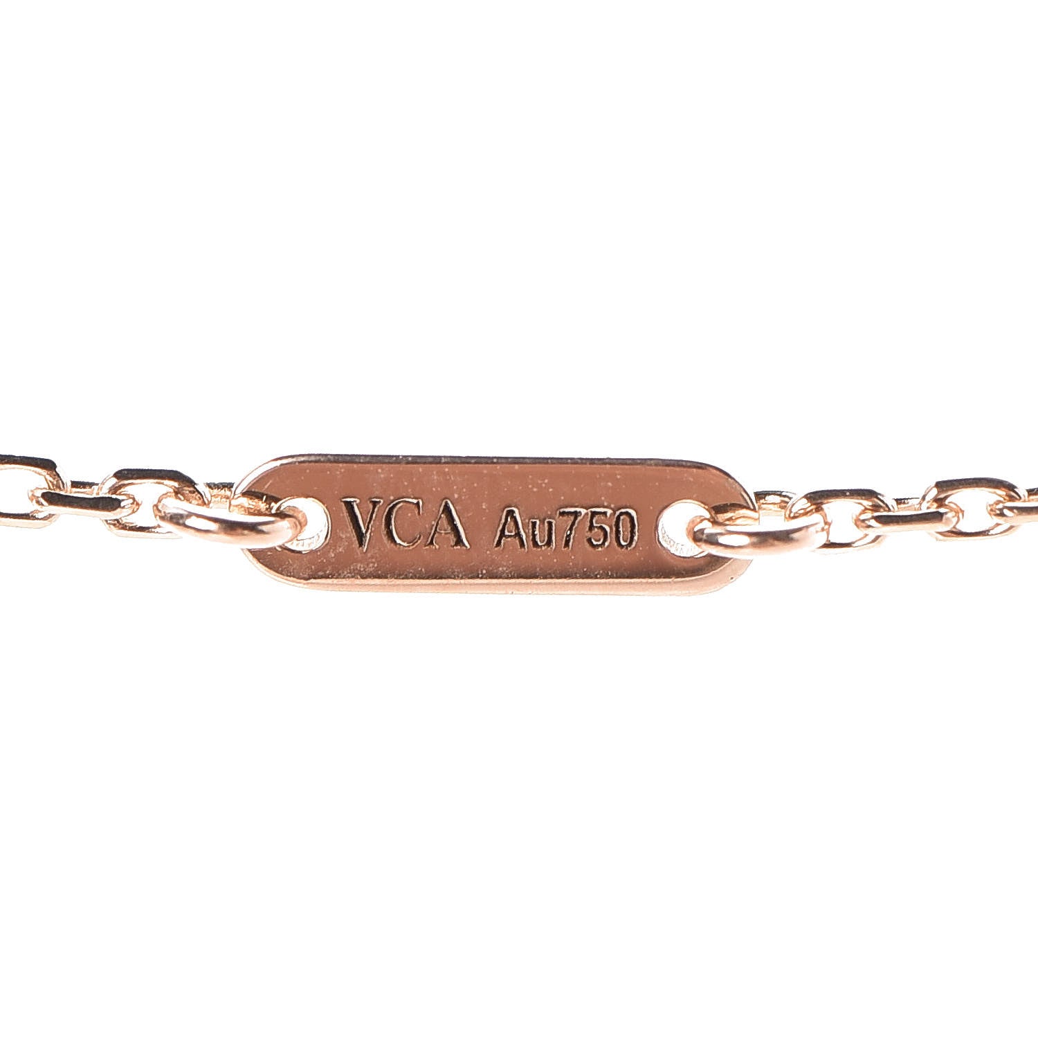 Van Cleef & Arpels 18K Rose Gold Carnelian Sweet Alhambra Pendant Necklace 4 of 6