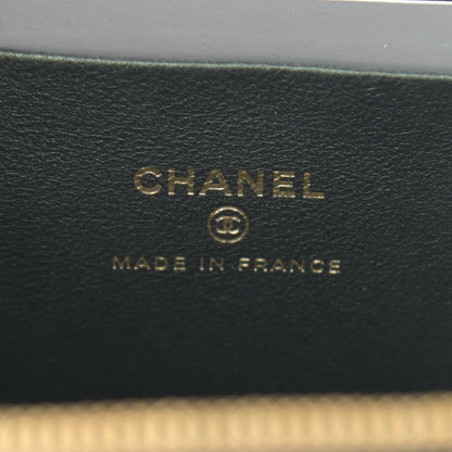 Chanel Iridescent Lambskin Quilted Small Top Handle Vanity Case With Chain Dark Green 6 of 13
