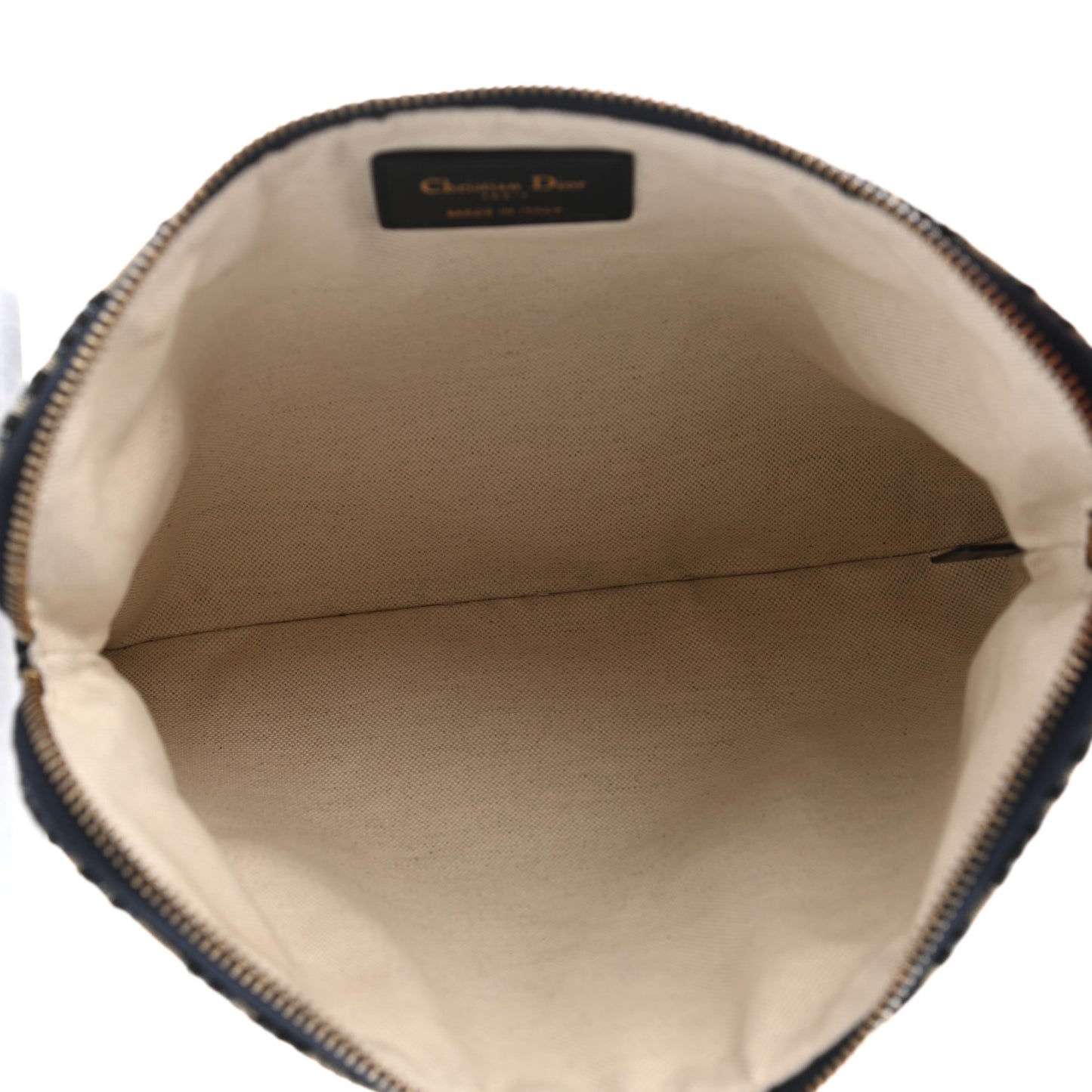 Oblique Pouch Clutch Blue