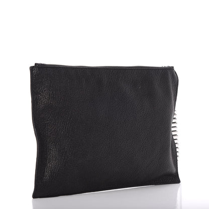 Alexander McQueen MCQ by Calfskin Zipped Pouch Black 3 of 8