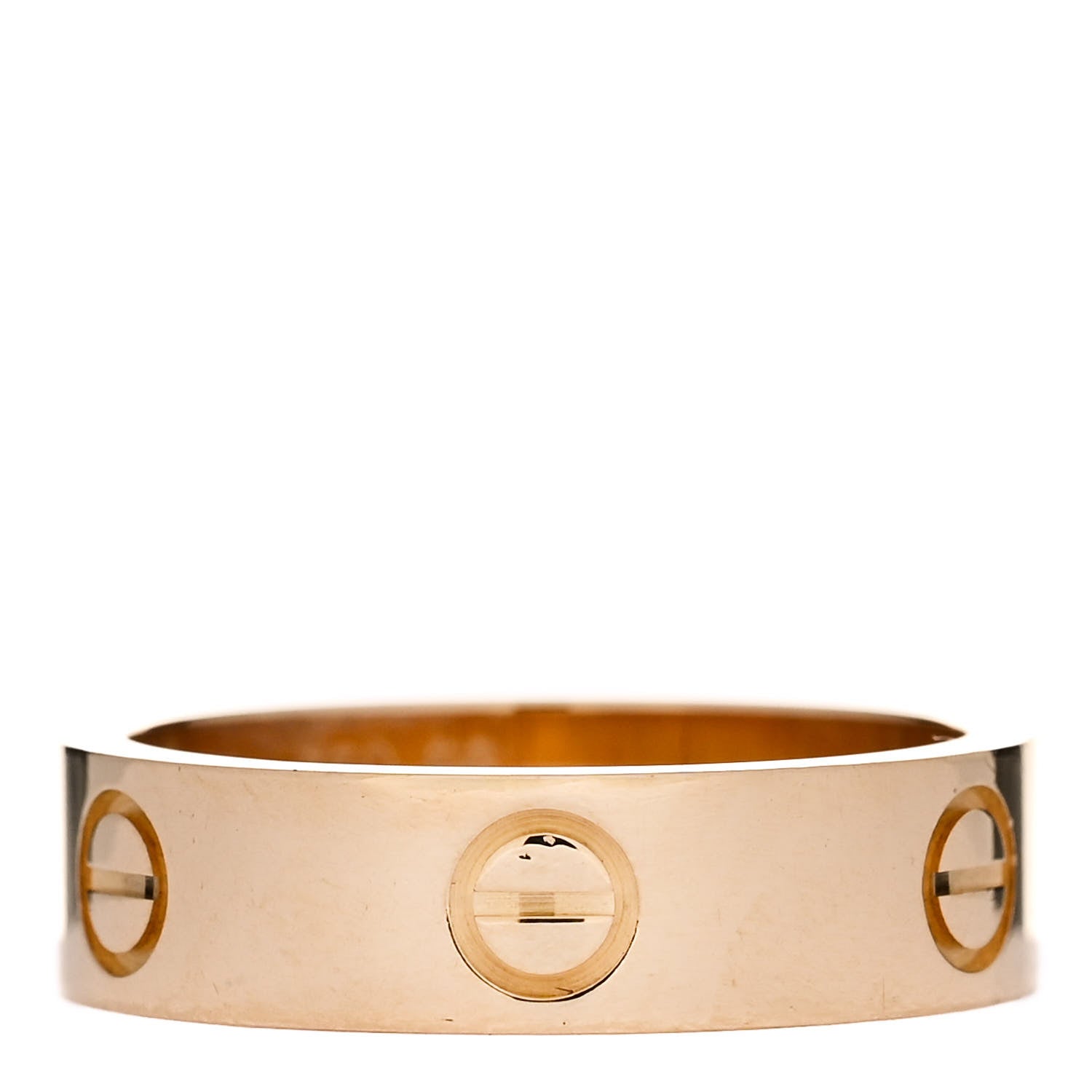 Cartier 18K Yellow Gold 5.5mm LOVE Ring 56 7.5 1 of 6