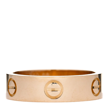 Cartier 18K Yellow Gold 5.5mm LOVE Ring 56 7.5 1 of 6
