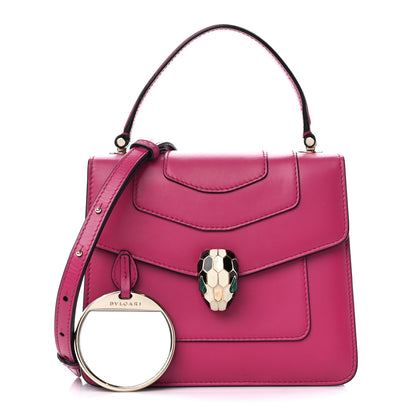 Bulgari Calfskin Serpenti Forever Top Handle Pink 1 of 11