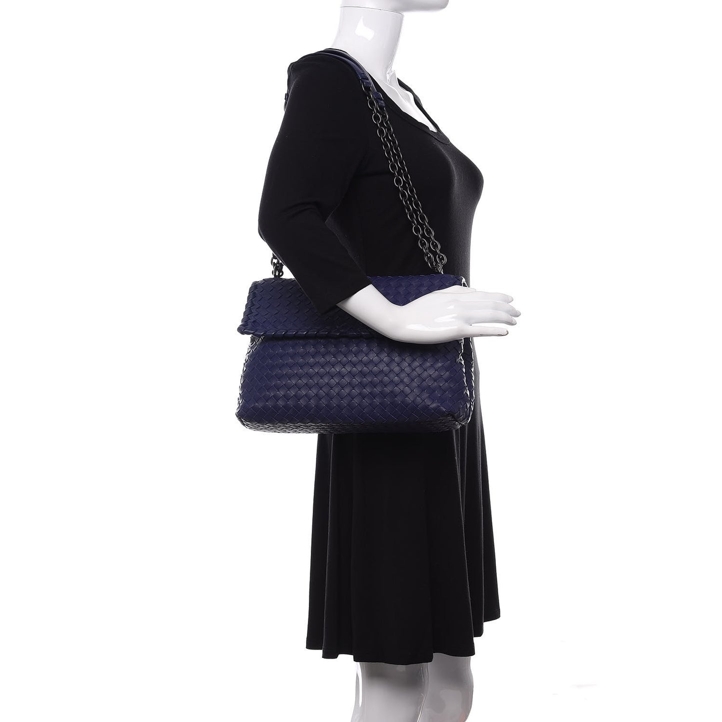 Nappa Intrecciato Large Olimpia Bag Atlantic