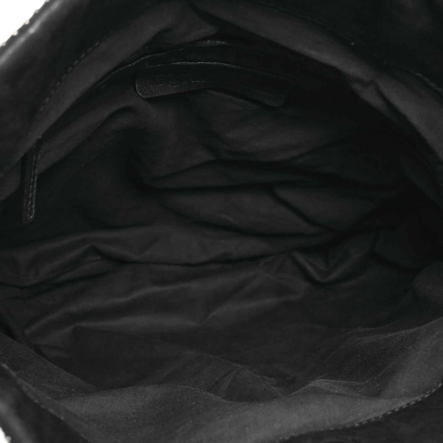 Alexander McQueen Studded Calfskin Faithful Zip Hobo Black 6 of 15