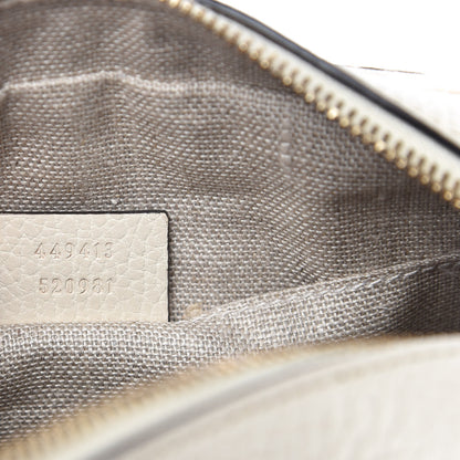 Gucci Monogram Dollar Calfskin Mini Bree Messenger Bag Beige Ebony Avoire 9 of 10