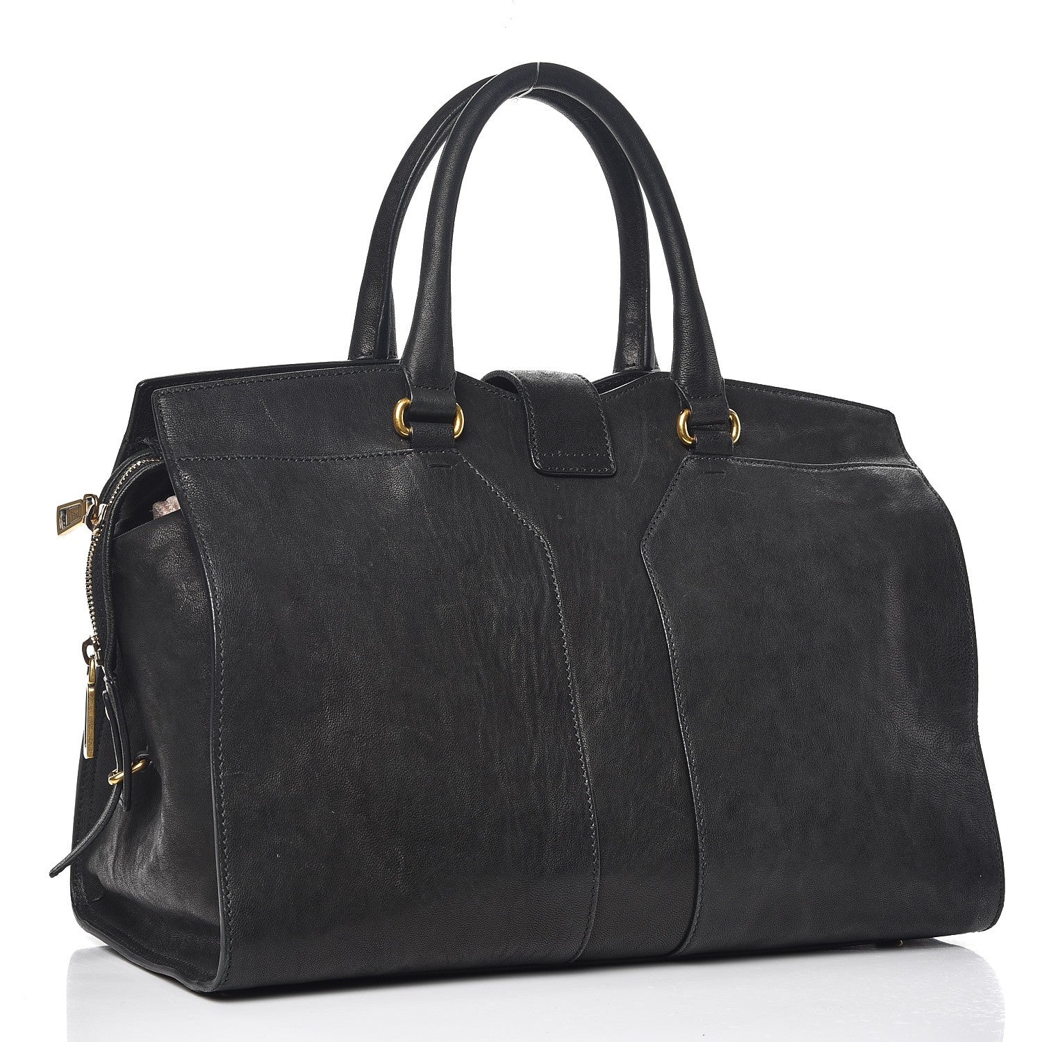 Saint Laurent Sheepskin Medium Cabas ChYc Black 3 of 13