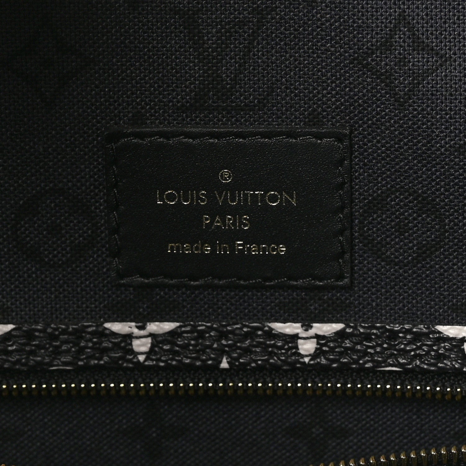 Louis Vuitton Monogram Giant Crafty Neverfull MM Creme Rouge Black 7 of 10