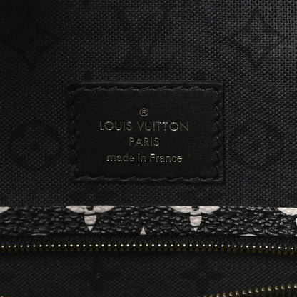Louis Vuitton Monogram Giant Crafty Neverfull MM Creme Rouge Black 7 of 10
