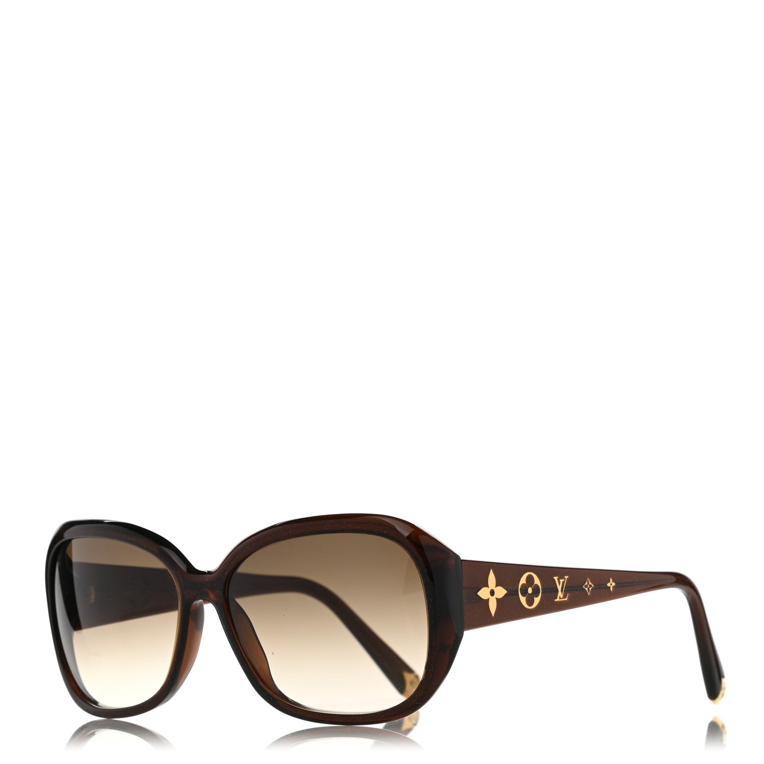 Louis Vuitton Acetate Obsession GM Sunglasses Z0459W Brown Glitter 1 of 8