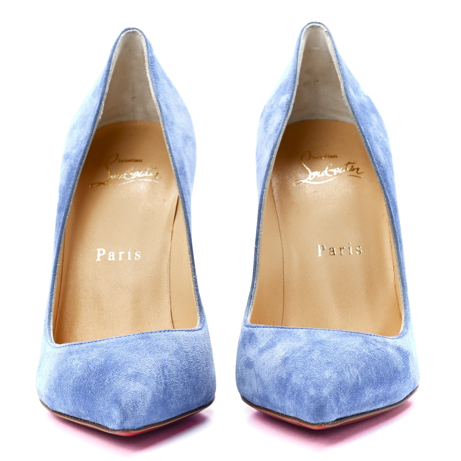 Christian Louboutin Veau Velours Pigalle Follies 100 Pumps 36.5 Jeans 2 of 7