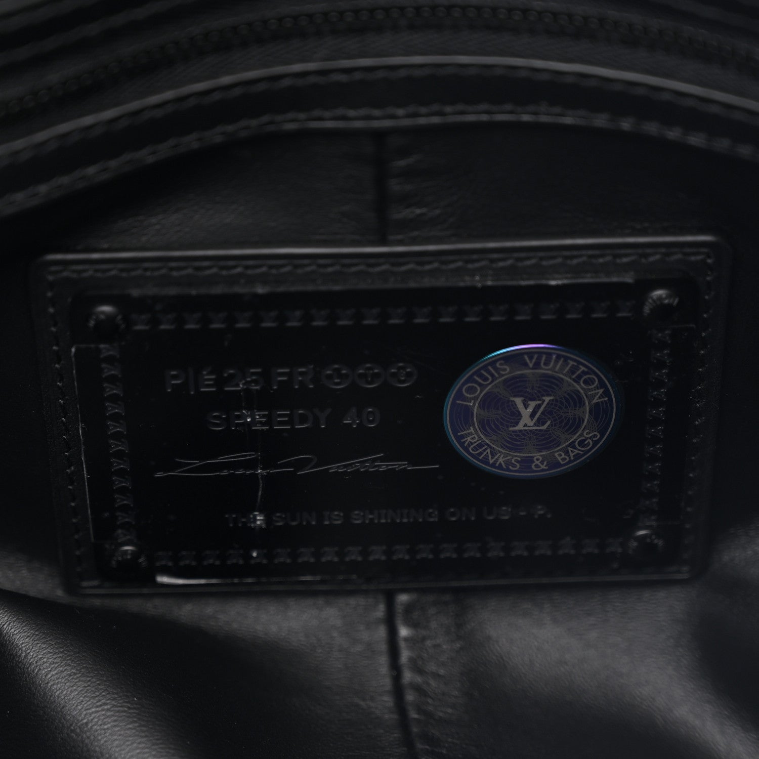 Louis Vuitton Calfskin Monogram Speedy P9 Bandouliere 40 Ultra Black 7 of 11
