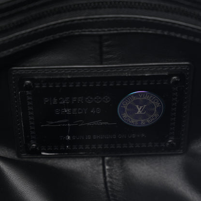 Louis Vuitton Calfskin Monogram Speedy P9 Bandouliere 40 Ultra Black 7 of 11