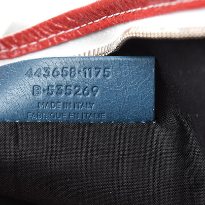 Balenciaga Agneau Arena Multicolore Bazar Pouch Grey White Black Red Blue 7 of 8