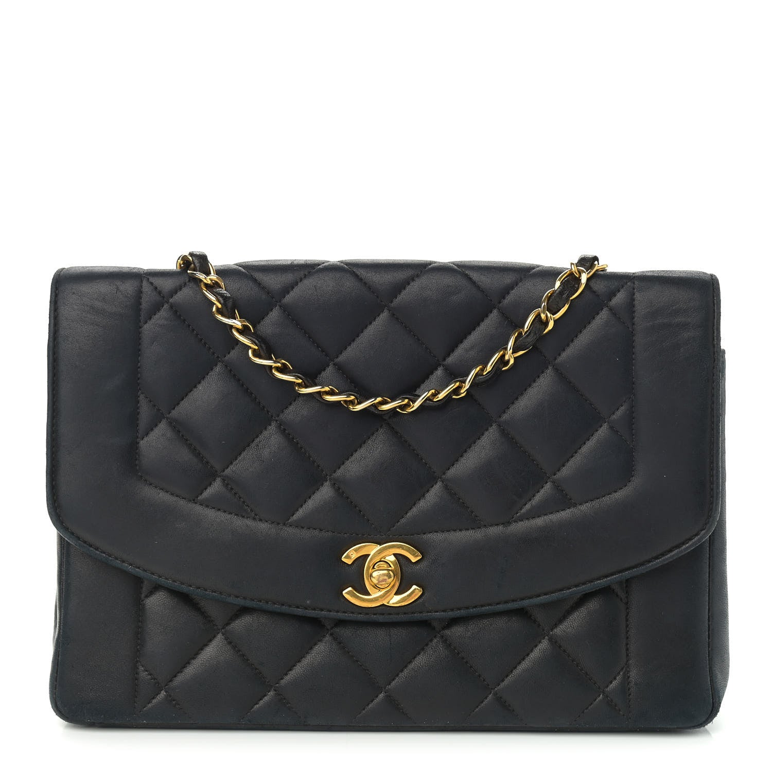 Chanel Lambskin Quilted Medium Single Flap Black 1 of 14
