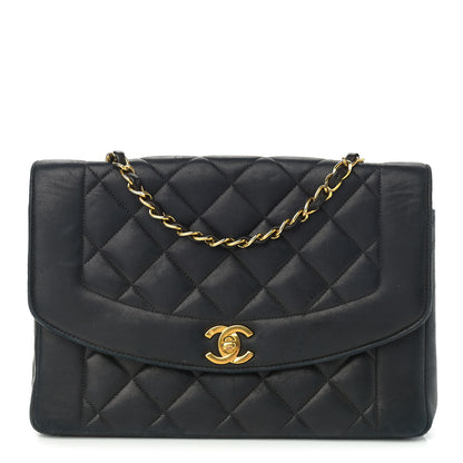 Chanel Lambskin Quilted Medium Single Flap Black 1 of 14
