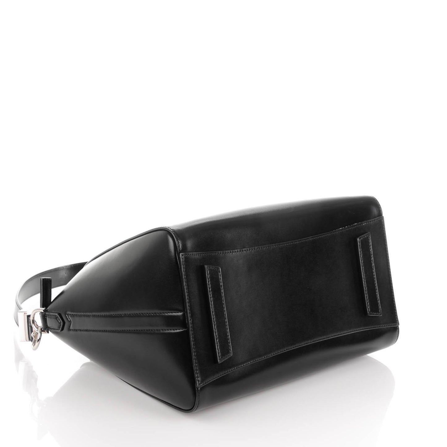 Shiny Lord Calfskin Medium Antigona Black