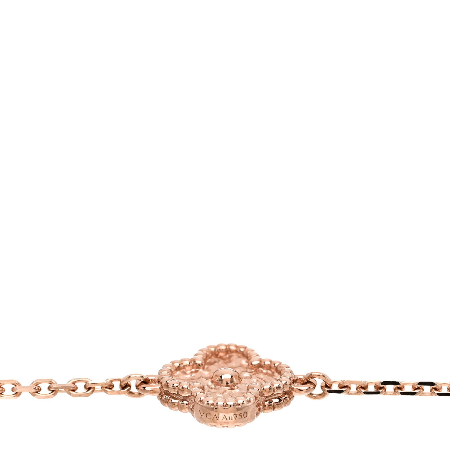 Van Cleef & Arpels 18K Rose Gold 16 Motifs Sweet Alhambra Necklace 4 of 6