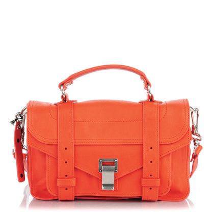 Proenza Schouler Lambskin Tiny PS1 Satchel Orange Pepper 1 of 7