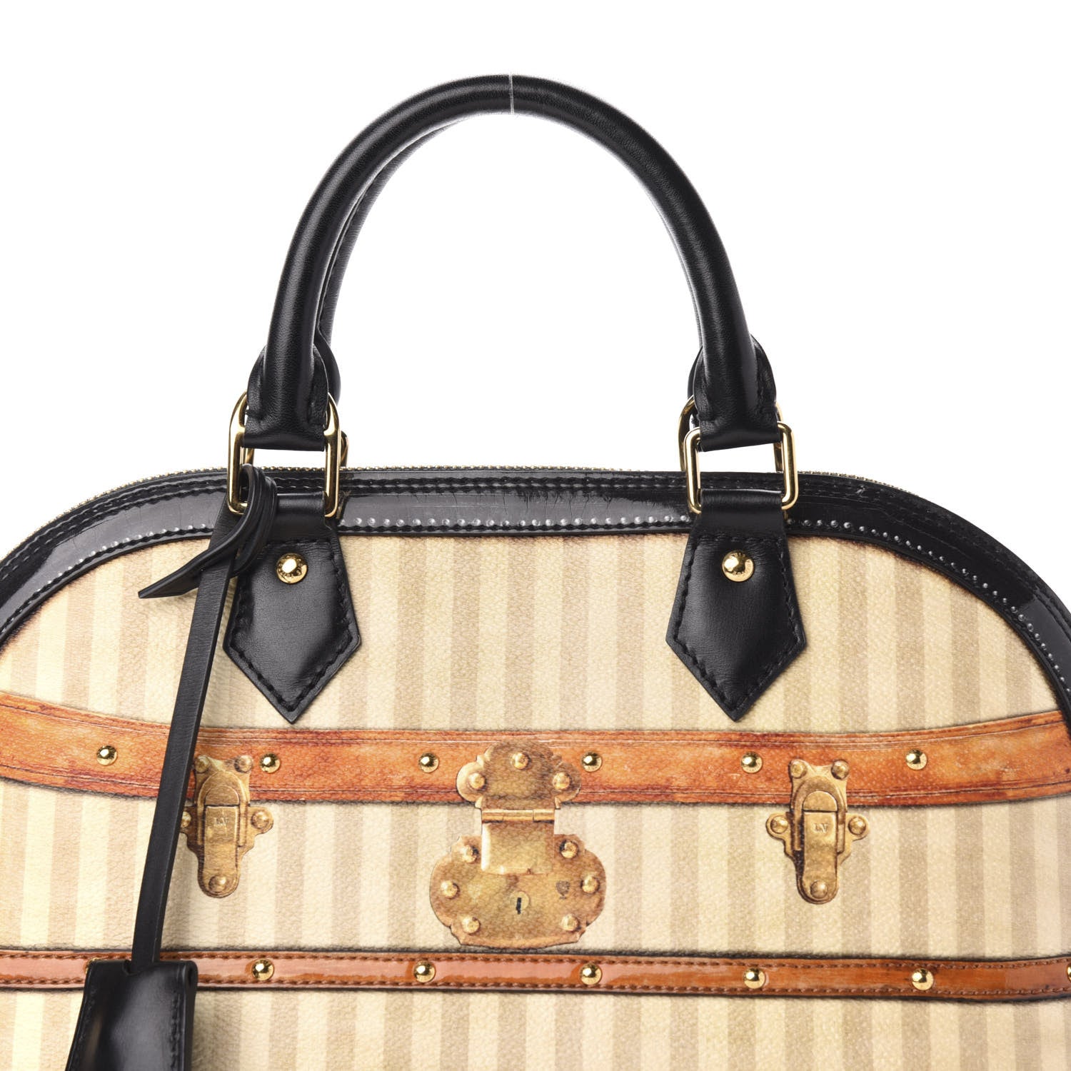 Louis Vuitton Transformed Canvas Patent Time Trunk Alma PM Beige 12 of 12