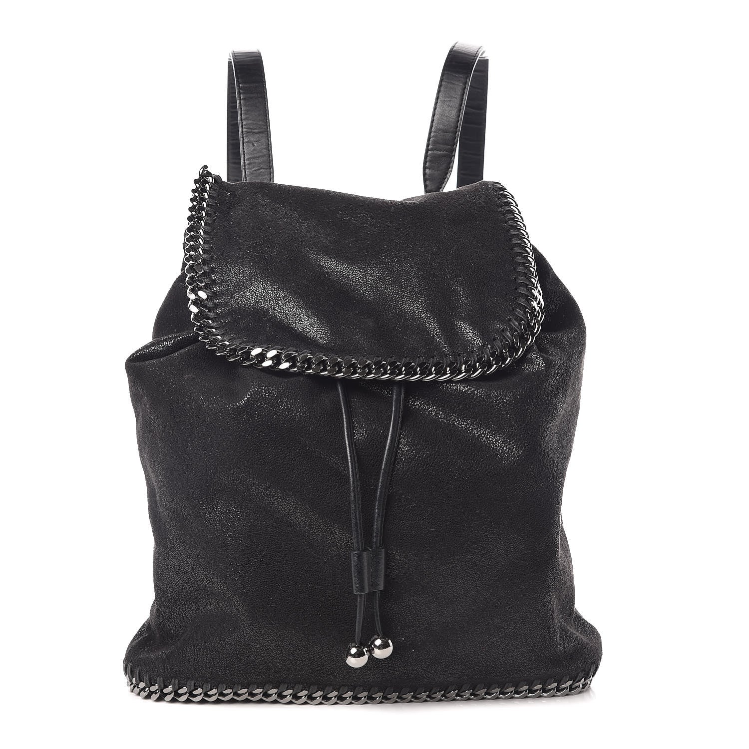 Stella McCartney Shaggy Deer Falabella Backpack Black 1 of 9