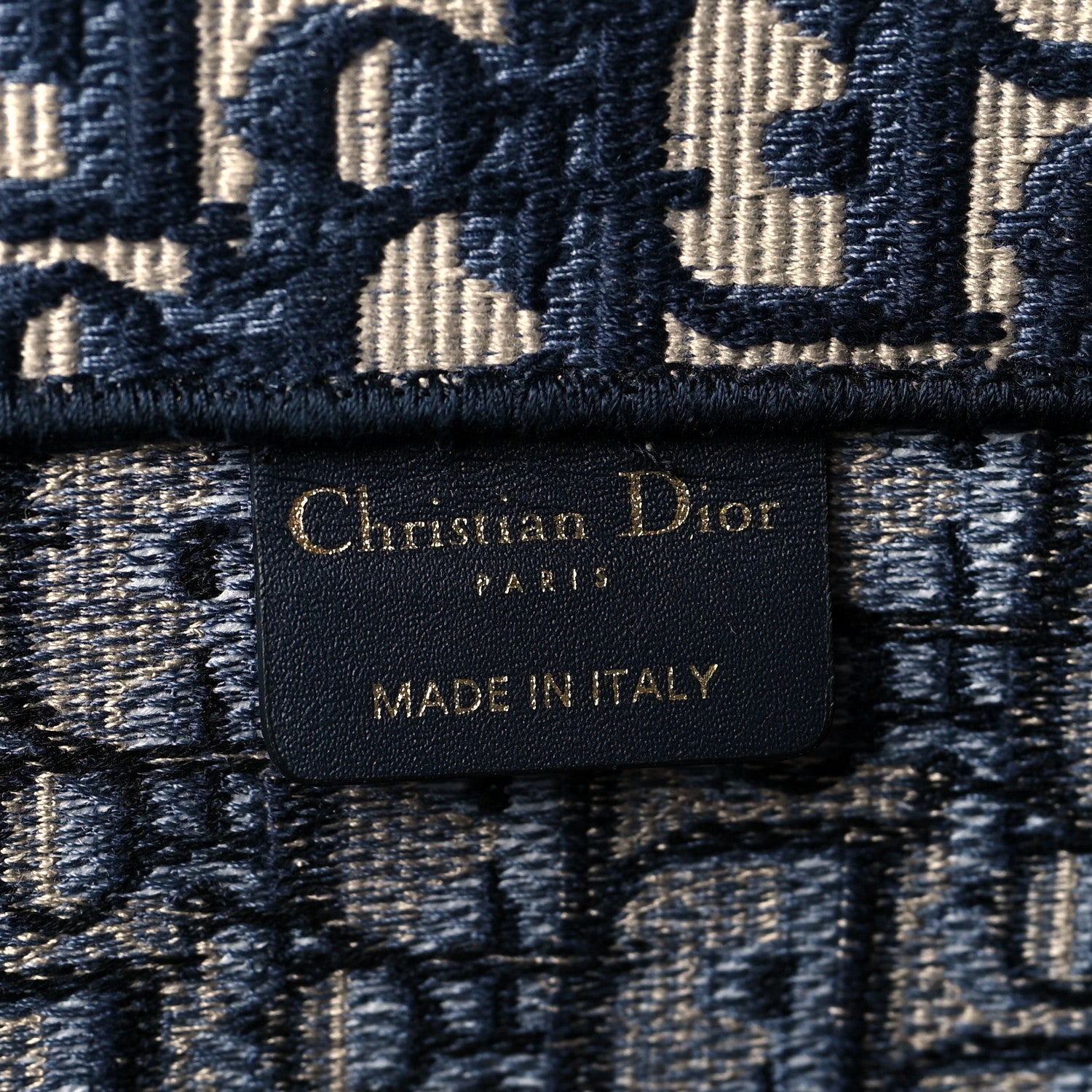 Christian Dior Oblique Book Tote Blue Multicolor 6 of 12