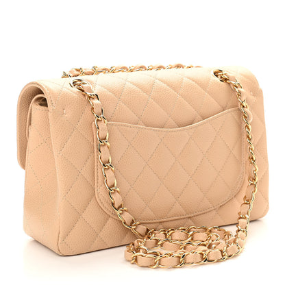 Chanel Caviar Quilted Small Double Flap Beige 3 of 11
